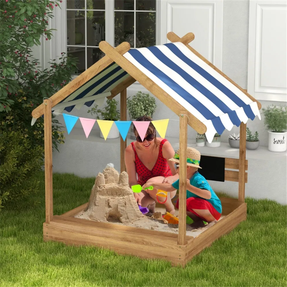 Wooden Sandbox, for 3-7 Years Old Kids ( Shipping)(Prohibited by WalMart)