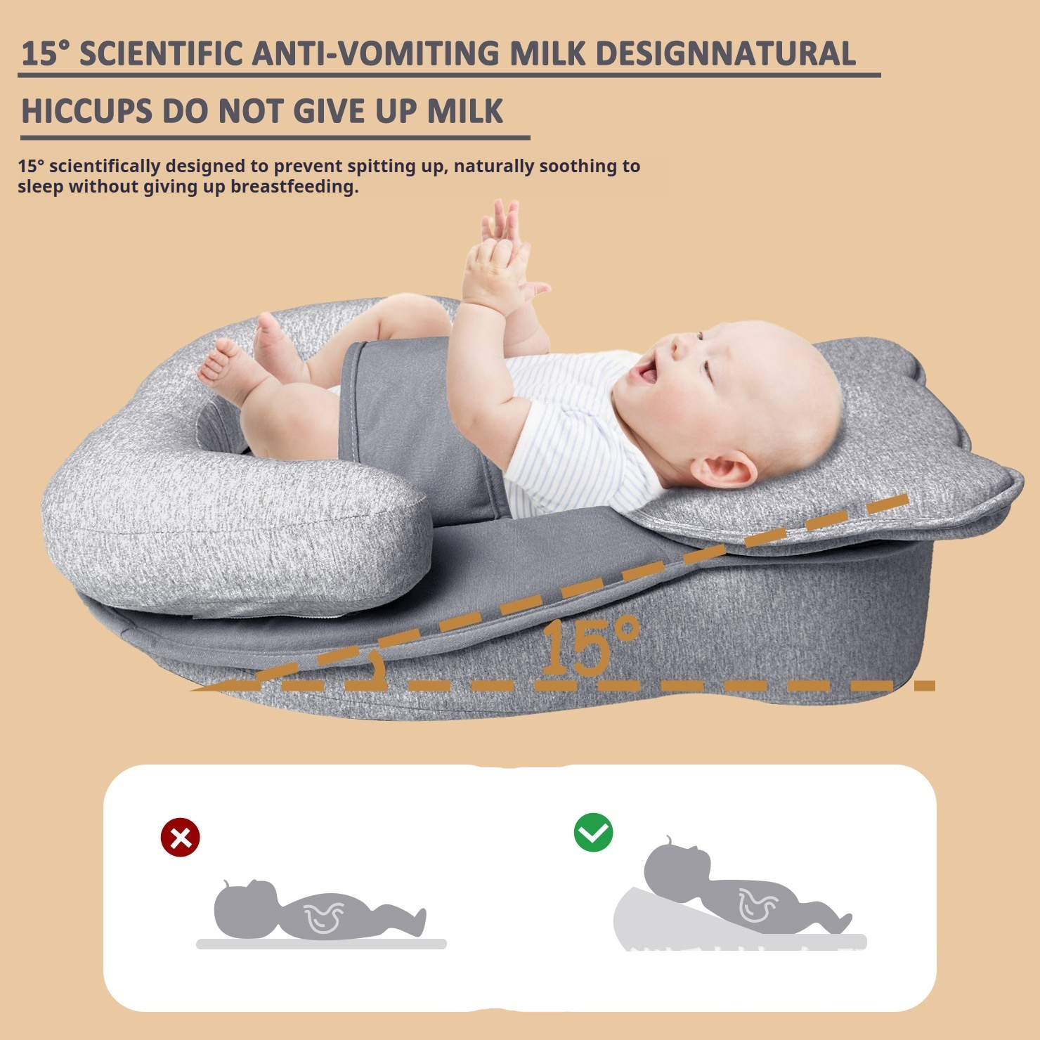 Baby Feeding Helper Breastfeeding Inclined Pad