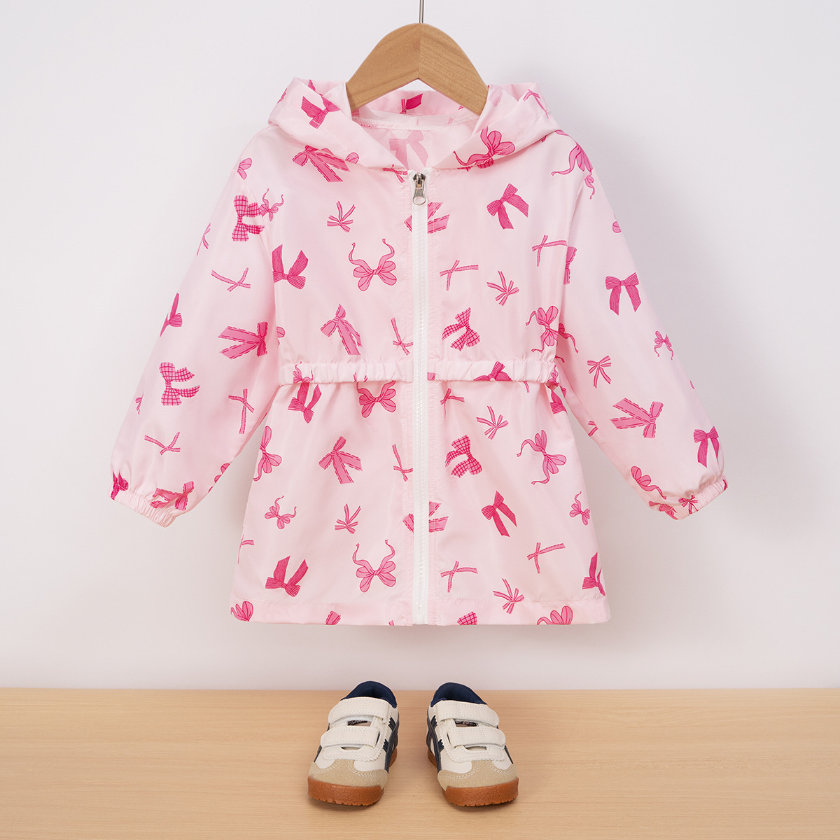 Stylish Western-style Hooded Top For Babies In Spring