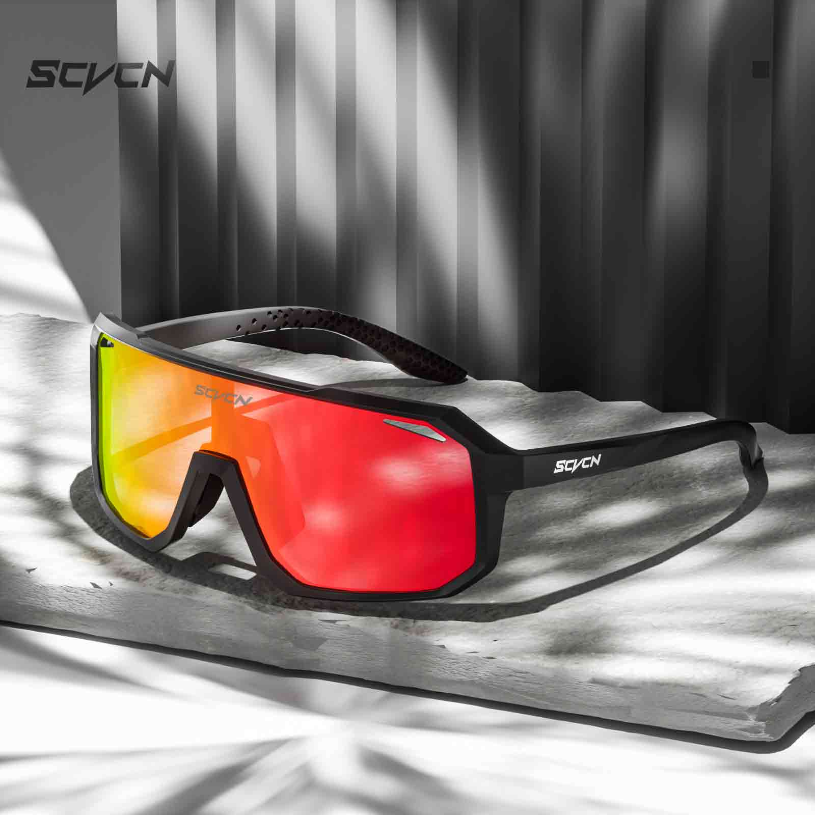 SCVCN Cycling Glasses, Sports Sunglasses, Outdoor Men's And Women's Running, Mountain…