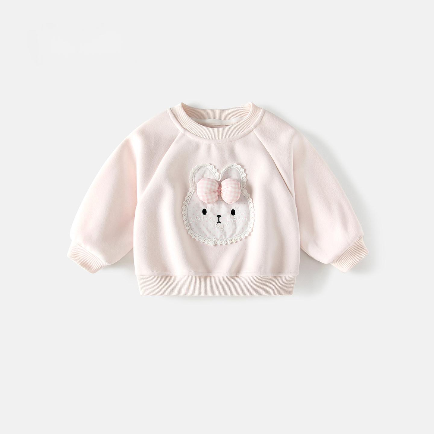 Stylish Long-sleeve Top For Baby Girls