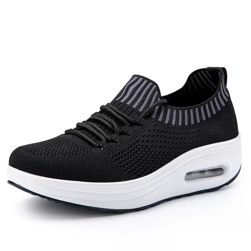 Mesh Low-top Air Cushion Thick Bottom Female Mesh Surface Breathable Shoes