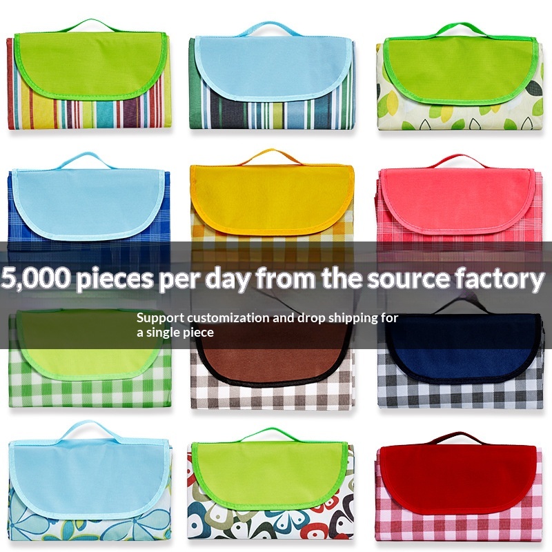 Picnic Mat Oxford Cloth Moisture-Proof Mat Picnic Cloth Outdoor Supplies Portable…