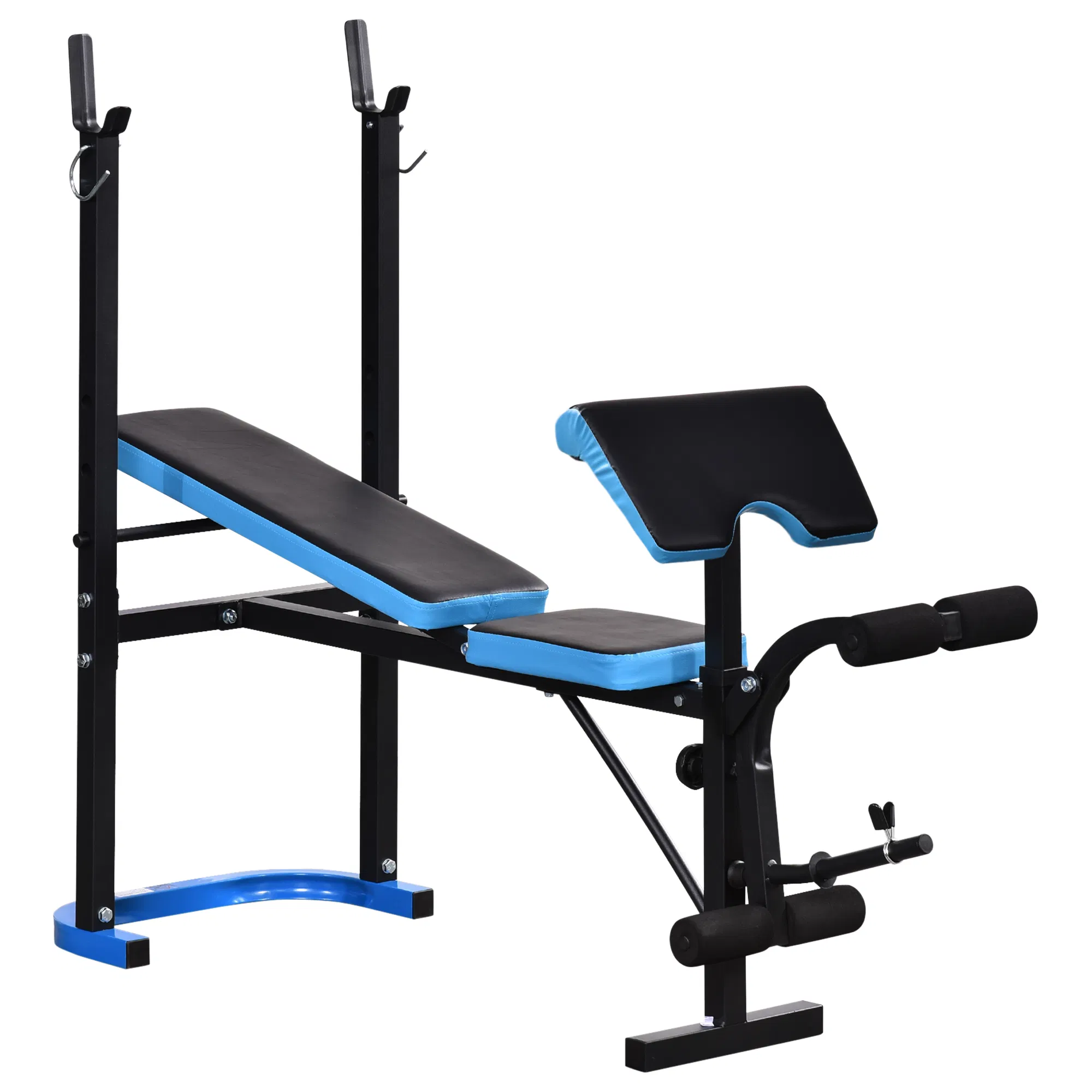 Adjustable Weight Bench with Barbell Rack and Leg Developer for Weight Lifting and…