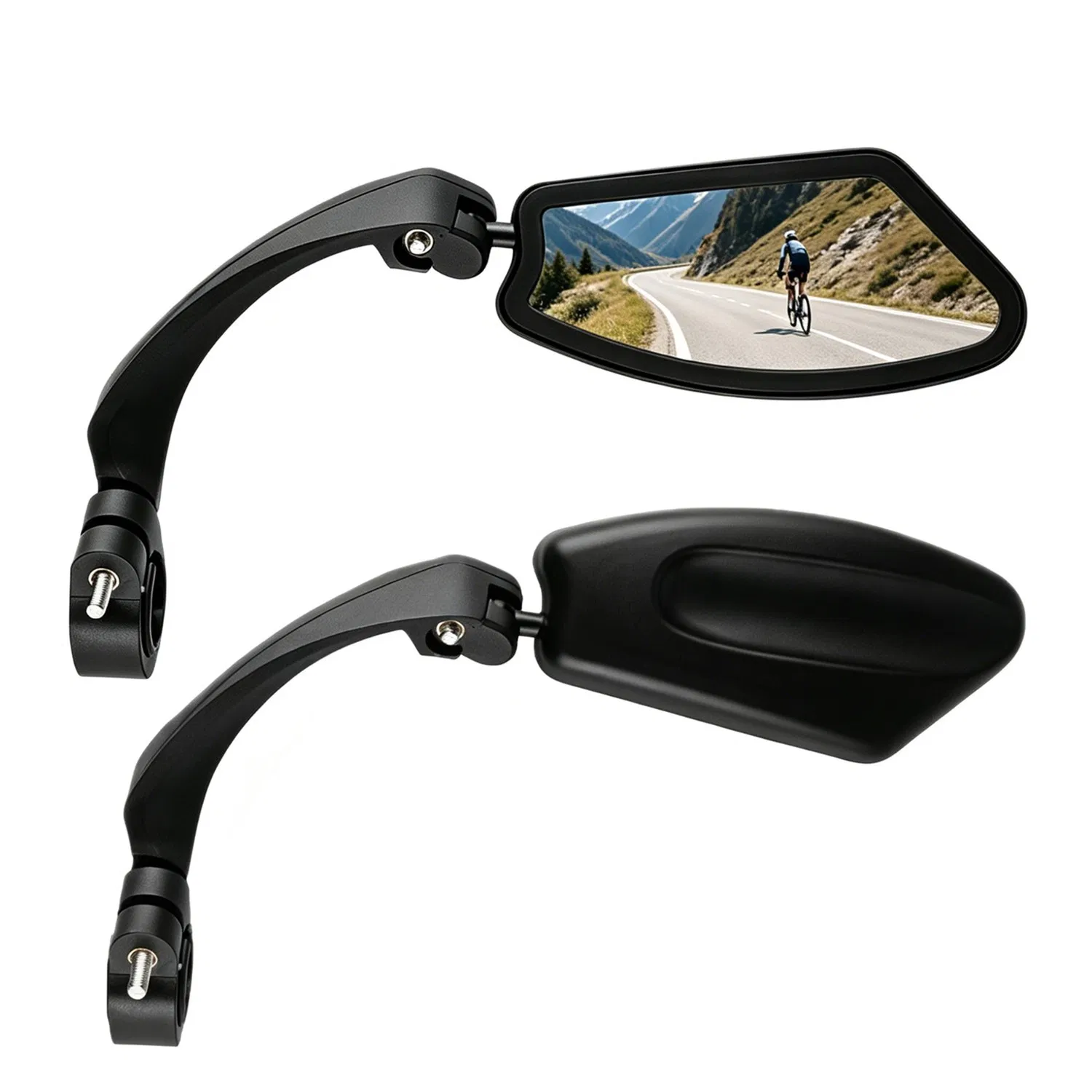 1 Pair Adjustable Bike Mirror HD Wide Angle Handlebar Mount Rear Bicycle View Mirrors…