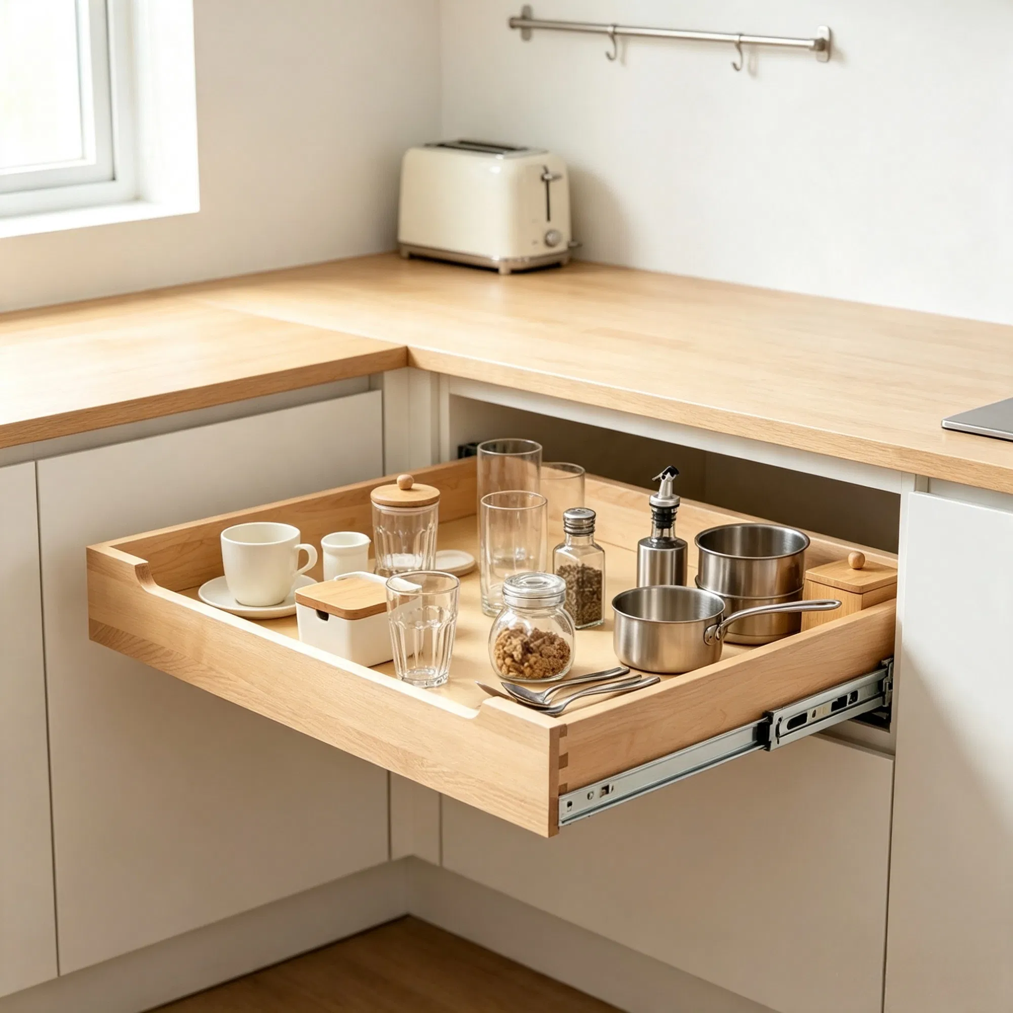 20" x 21" Pull Out Cabinet Organizer, Soft Close Slide Out Shelf for Kitchen & Bathroom…