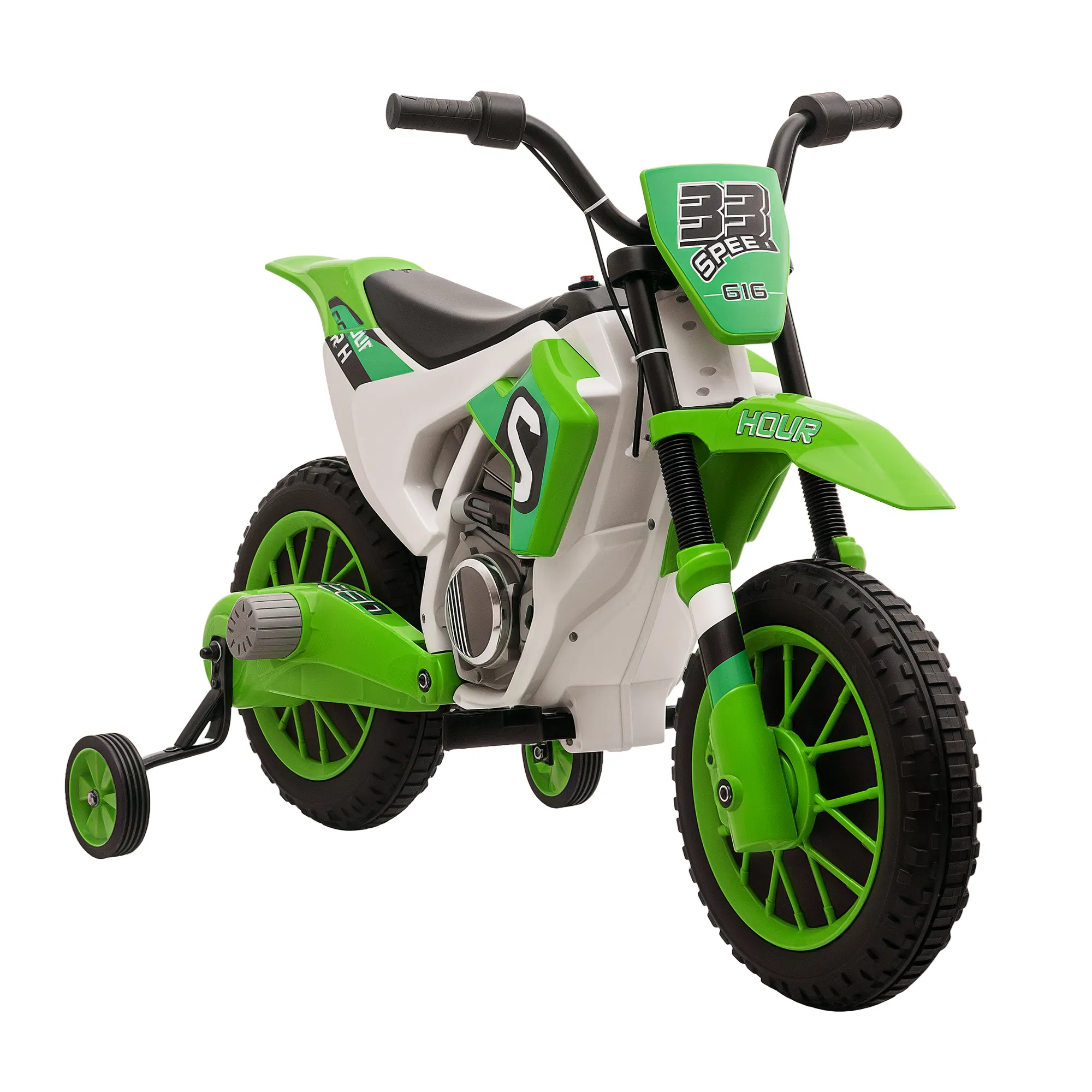 Kids Dirt Bike Battery-Powered Ride-On Electric Motorcycle with Charging 12V Battery…