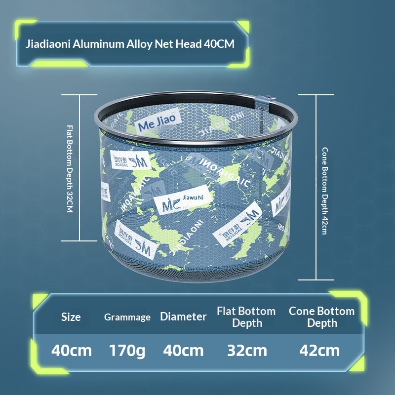 Jiadaoni Copy Net Head Anti-hook Black Pit Fishing Net Pocket Fishing Full Set Of Fish…