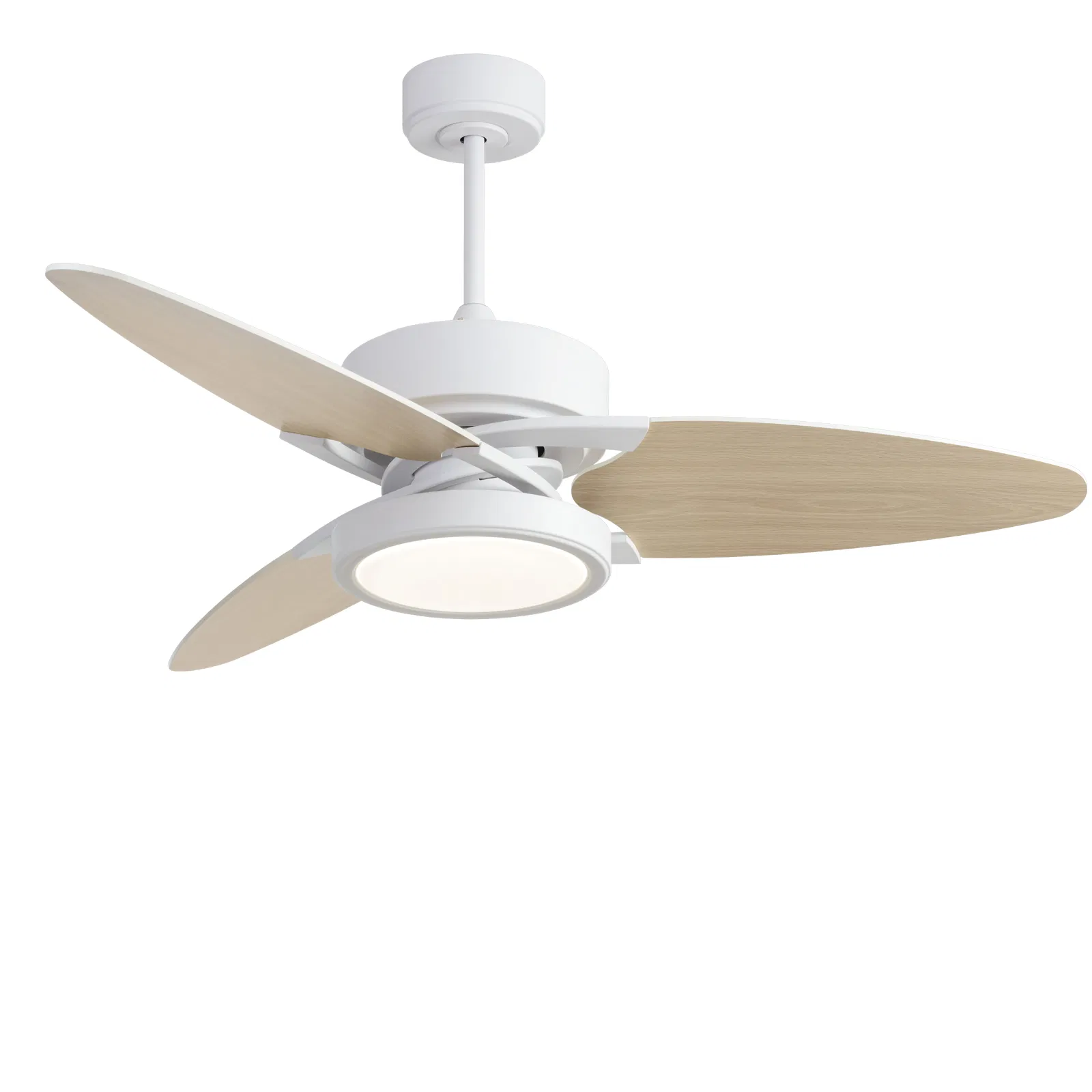 Light Pro 52 in. LED Indoor White Smart Ceiling Fan with Remote Control