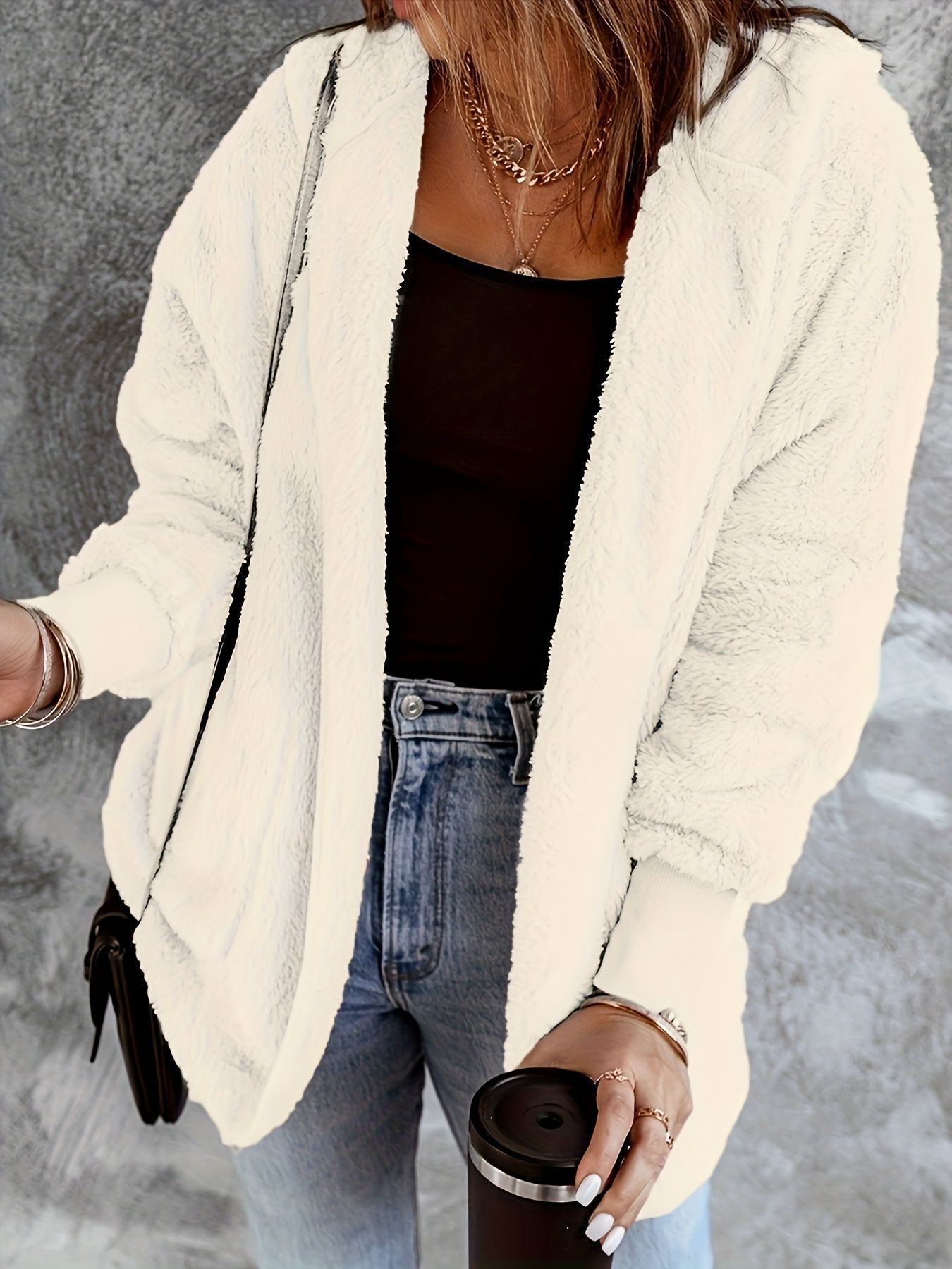 European And American Autumn And Winter Tops, Solid Color, Versatile, Casual, Loose…