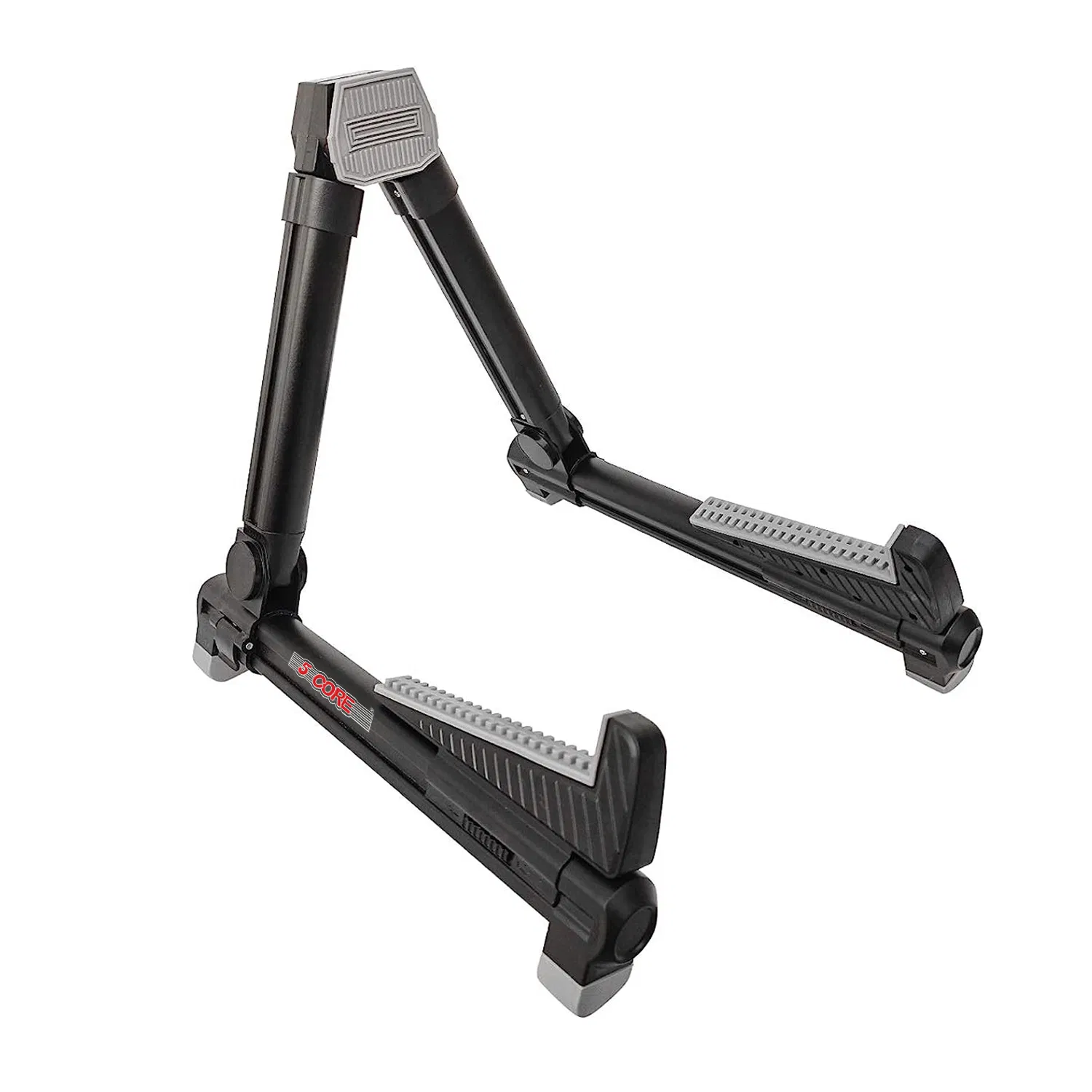 5 Core Guitar Stand Floor Adjustable Aluminum Alloy A Frame Universal Folding Acoustic…