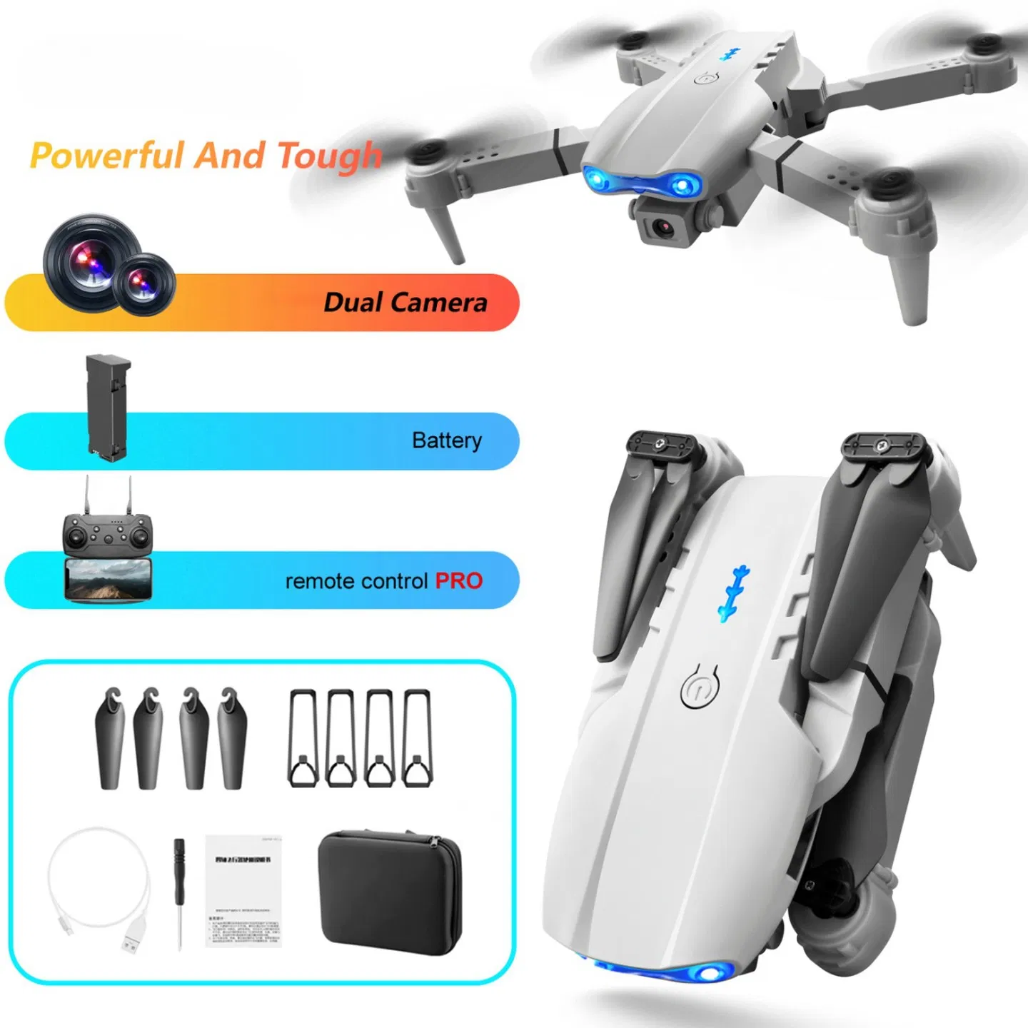 E99 dual-camera aerial photography drone, capable of shooting in high-definition with…