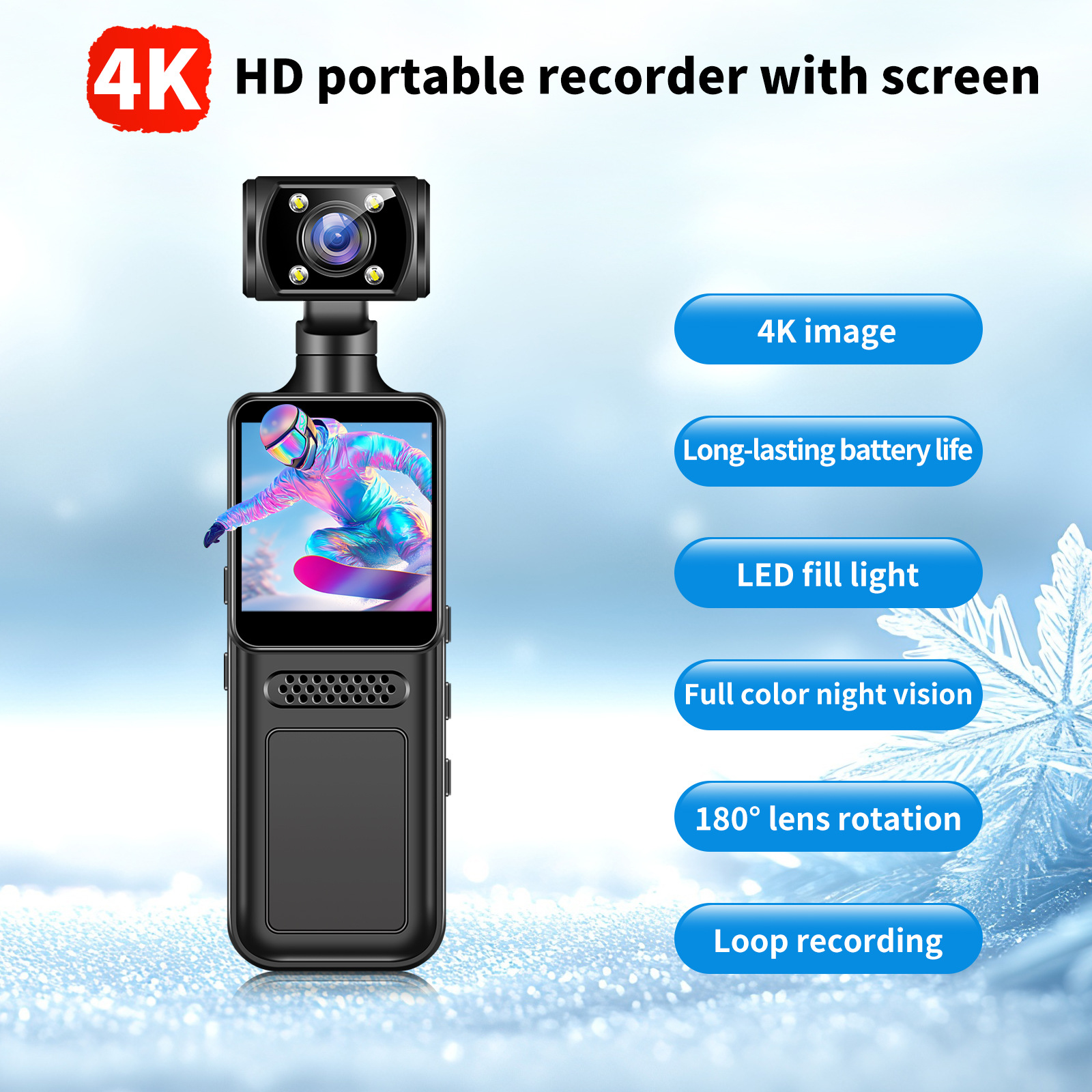 M12 Handheld Pocket Camera Portable Hand-held Video Recorder