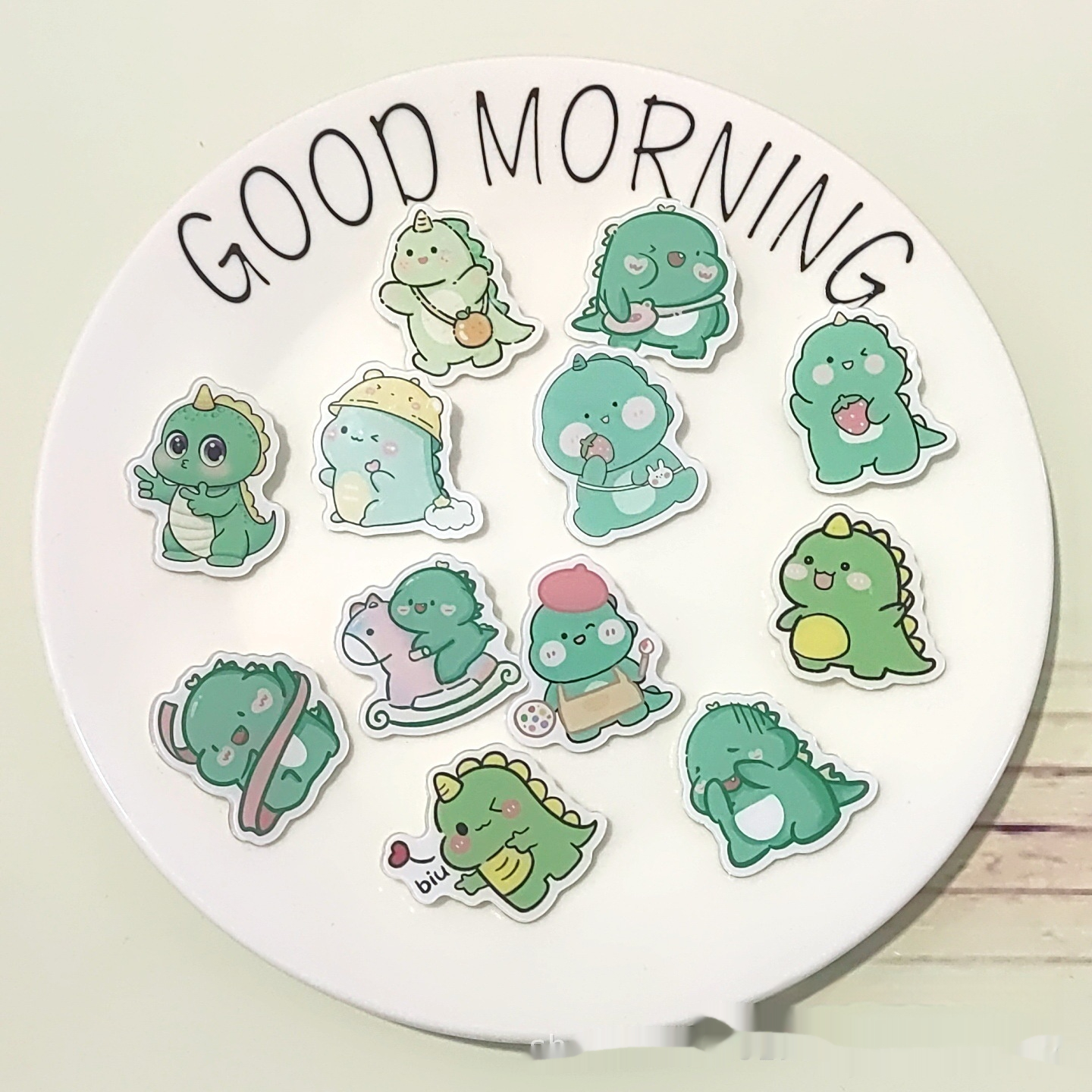 Cartoon Little Dinosaur Acrylic Badge Brooch Patch