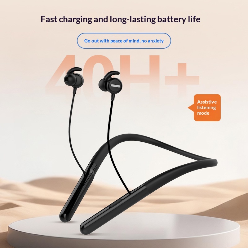 Neckband-style Hearing Aid And Assistive Headset With Bluetooth For Seniors