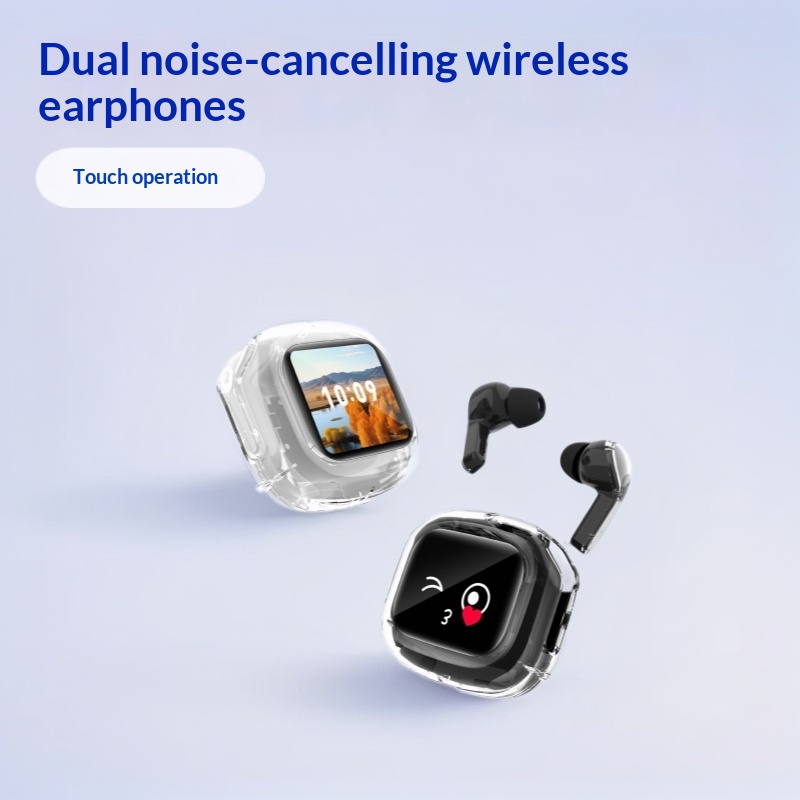 Dual Noise Cancellation Wireless Earbuds In Ear Bluetooth Headphones With Ultra Long…