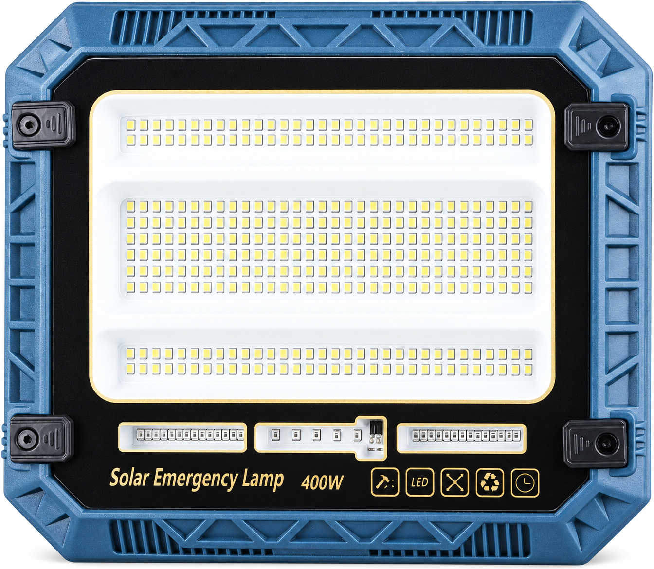 Solar Powered Rechargeable Battery Display 18650 W8114 3 7200mAh LED Flood Light 320 12 5W