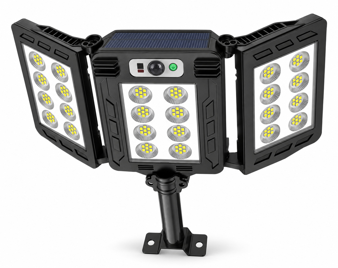 Solar Powered Rechargeable Motion Sensor LED Work Light 3000mAh For Auto W785 8 Battery…