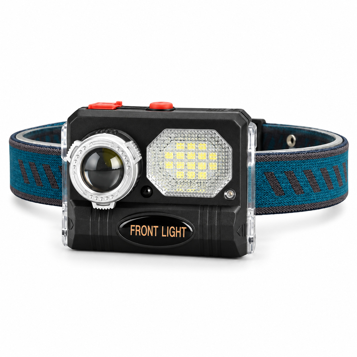 Rechargeable Motion Sensor Zoomable Battery Display LED Work Light 10W Type C W659 1500mAh Headlamp