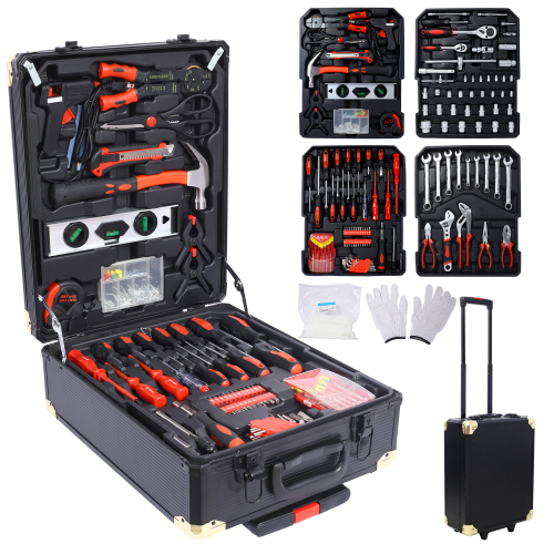 969-Pack Home Repair Tool Set Kit For Men, Toolbox Storage Case With 4 Drawers, General…