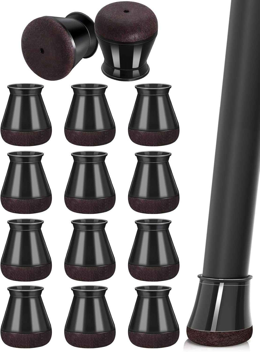 Chair Leg Floor Protectors 16 Units, Silicone Covers For Hardwood Floors, Furniture Feet…