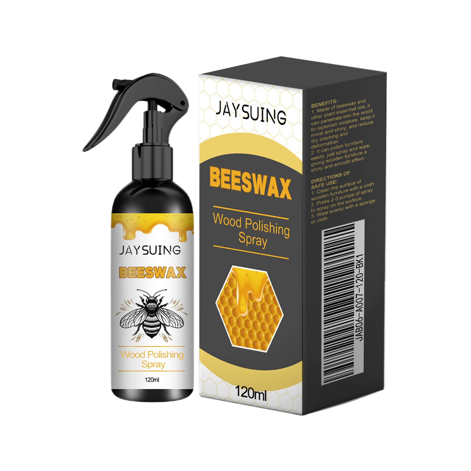 JAYSUING Beeswax Wood Polish Spray, 120 ml / 1 Pack