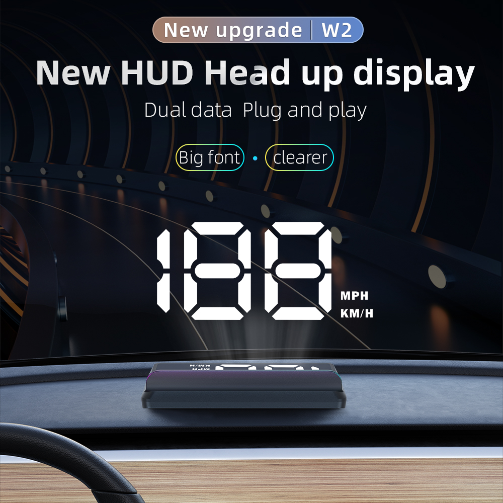 Car HUD Speedometer Windshield Projector With Sun Visor, Digital GPS Speed Display, USB…
