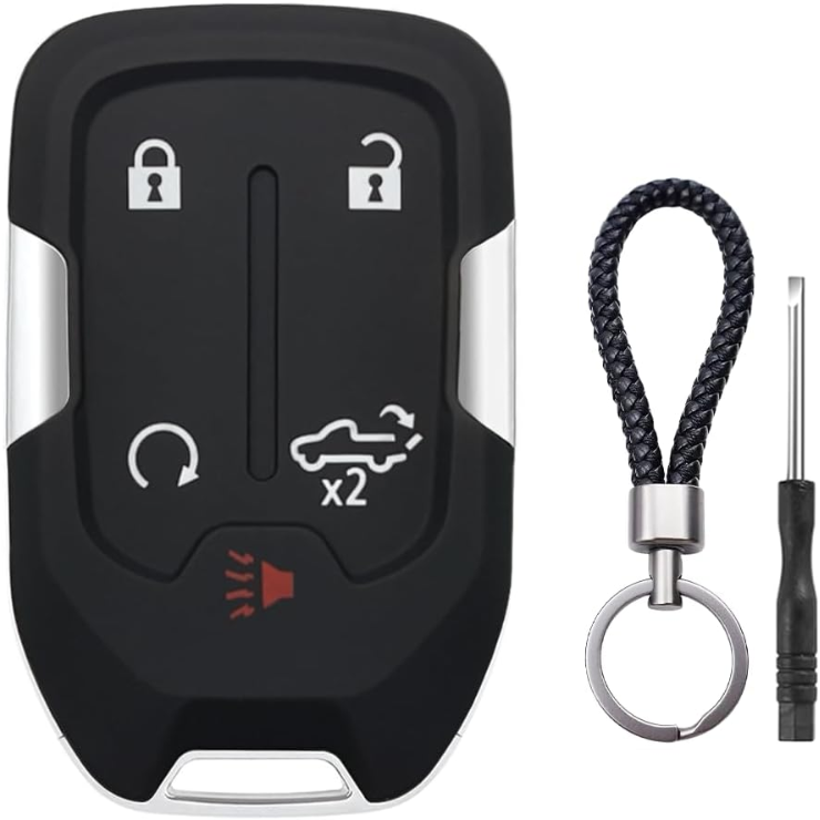 Key Fob Shell Case Replacement Fits For Chevy Silverado GMC Sierra 1500 2500HD 3500HD 5…