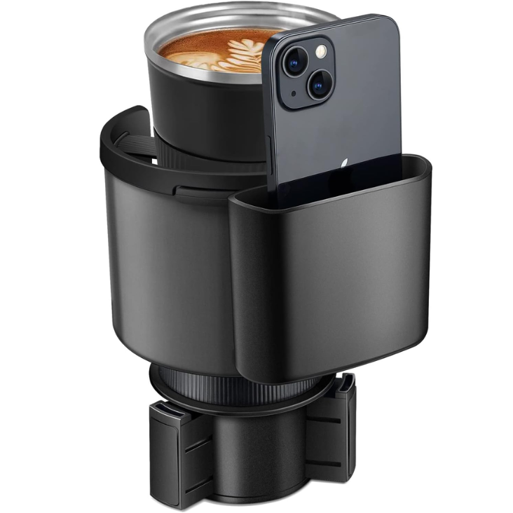 TYKOR Car Cup Holder Expander With Adjustable Base, Fits Bottles 16-46 OZ