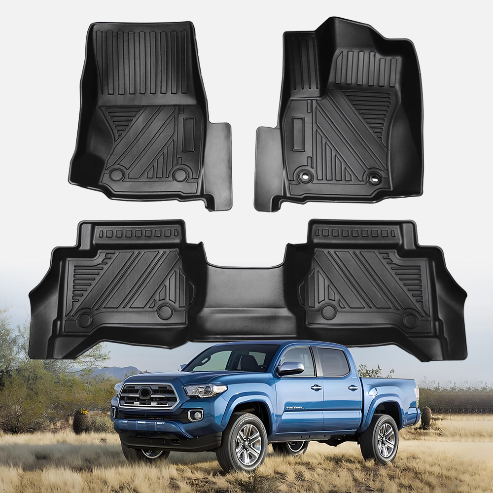 TPE Floor Liner Floor Mats Compatible With Tacoma Auto Accessories
