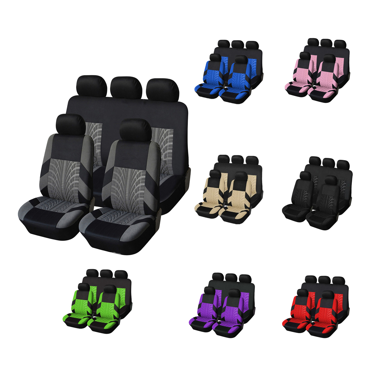 5-Seat Car Seat Cover, Classic And Timeless Design, Thin 2mm Thickness, Suitable For All…
