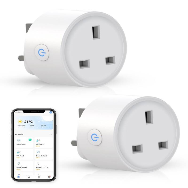 Smart Plug 2 Pack, WiFi Alexa Plug, Voice Control & Timer Plug Scheduling, Energy…