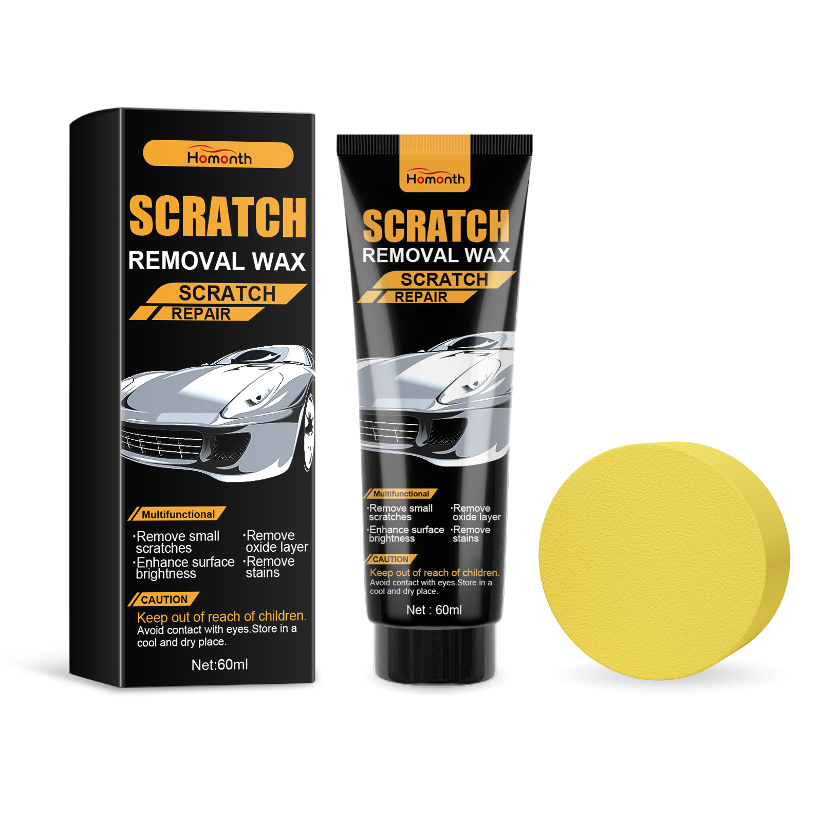 Scratch Repair Cream, Paint Swirl Polish Restoration Care Balm