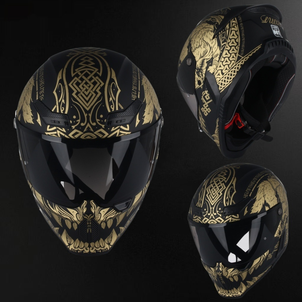 Motorcycle Helmet With Ventilation And Bluetooth Connectivity