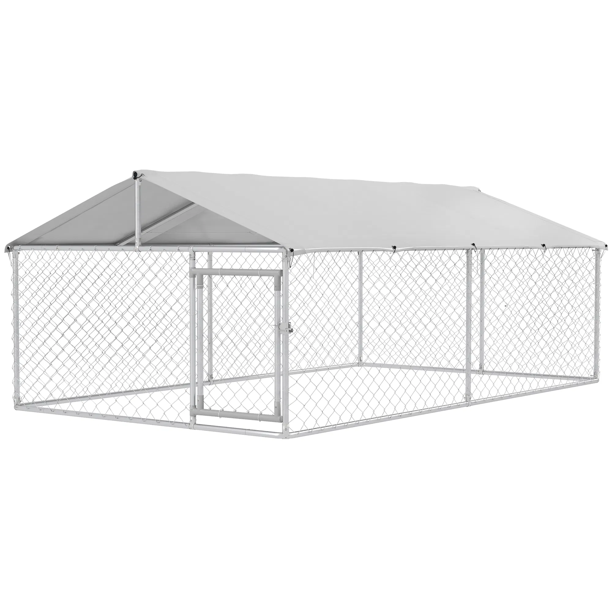 13.1' x 7.5' x 4.9' Outdoor Dog Kennel Dog Run with Waterproof, UV Resistant Cover for…