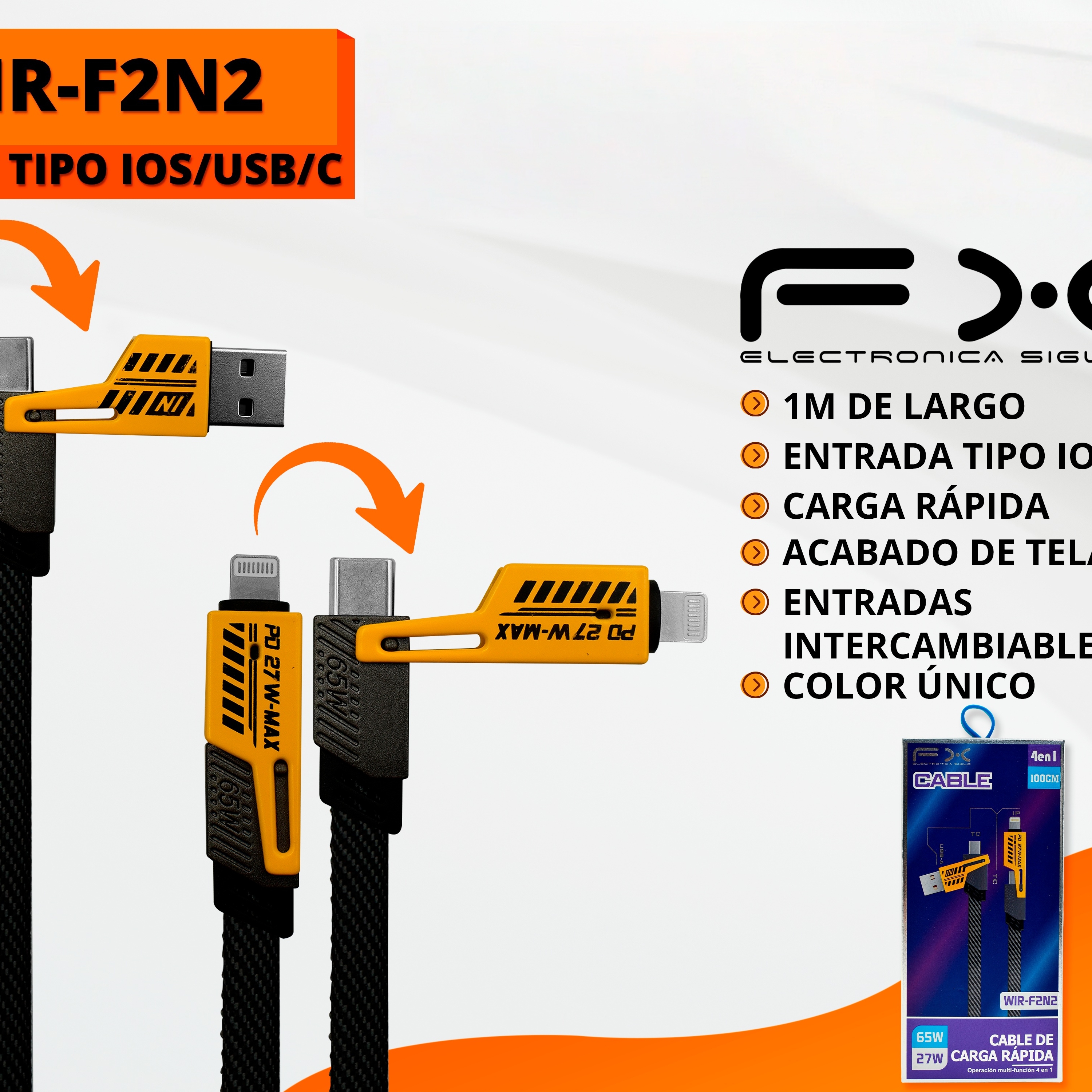 Data Cable Four-in-one Ios/usb/type-c Interface 1m