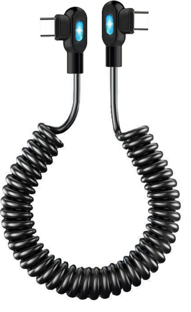 The Elbow Spring Super Fast Charging Data Cable Is Suitable For Huawei And Apple Car…
