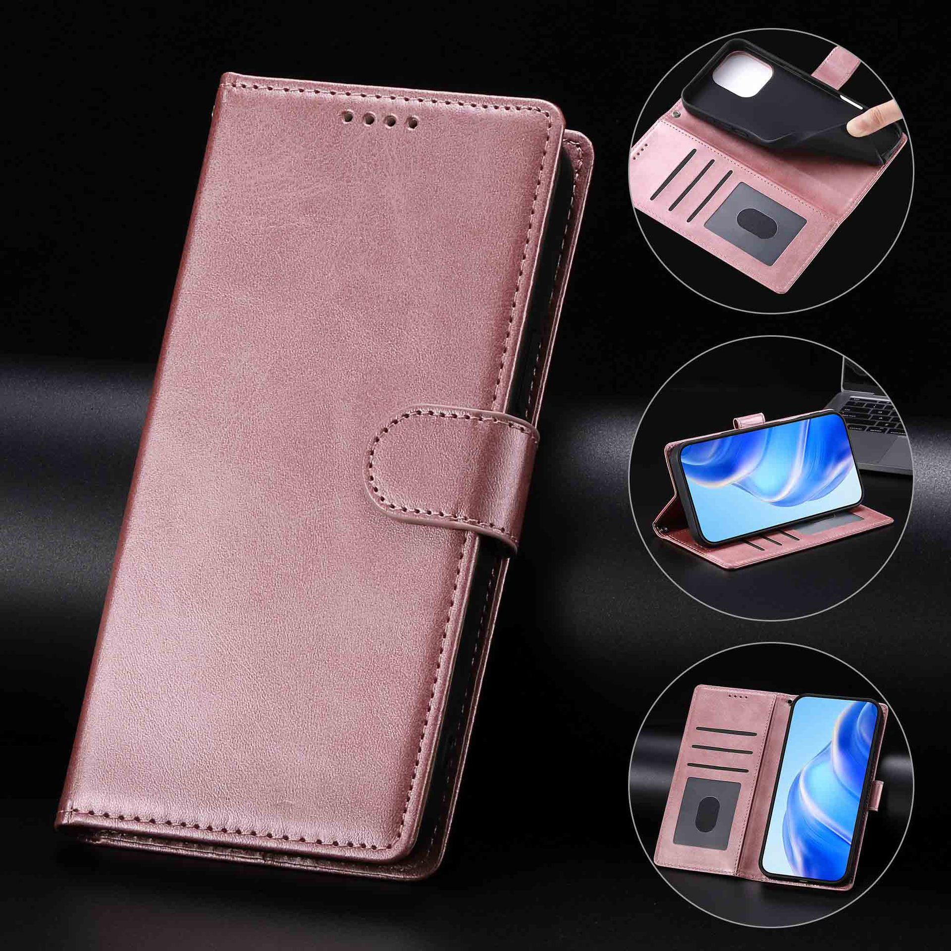 Calf-pattern Phone Case With Flip Cover