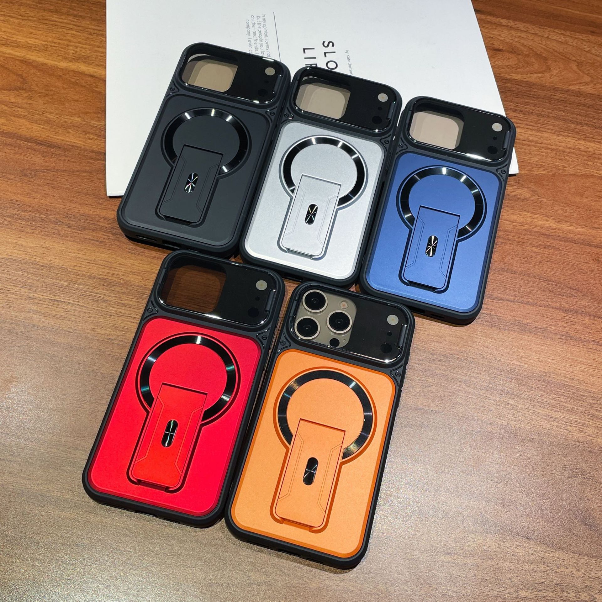 Pinshun Multi functional Magnetic Phone Case With Drop esistant Lens Protection