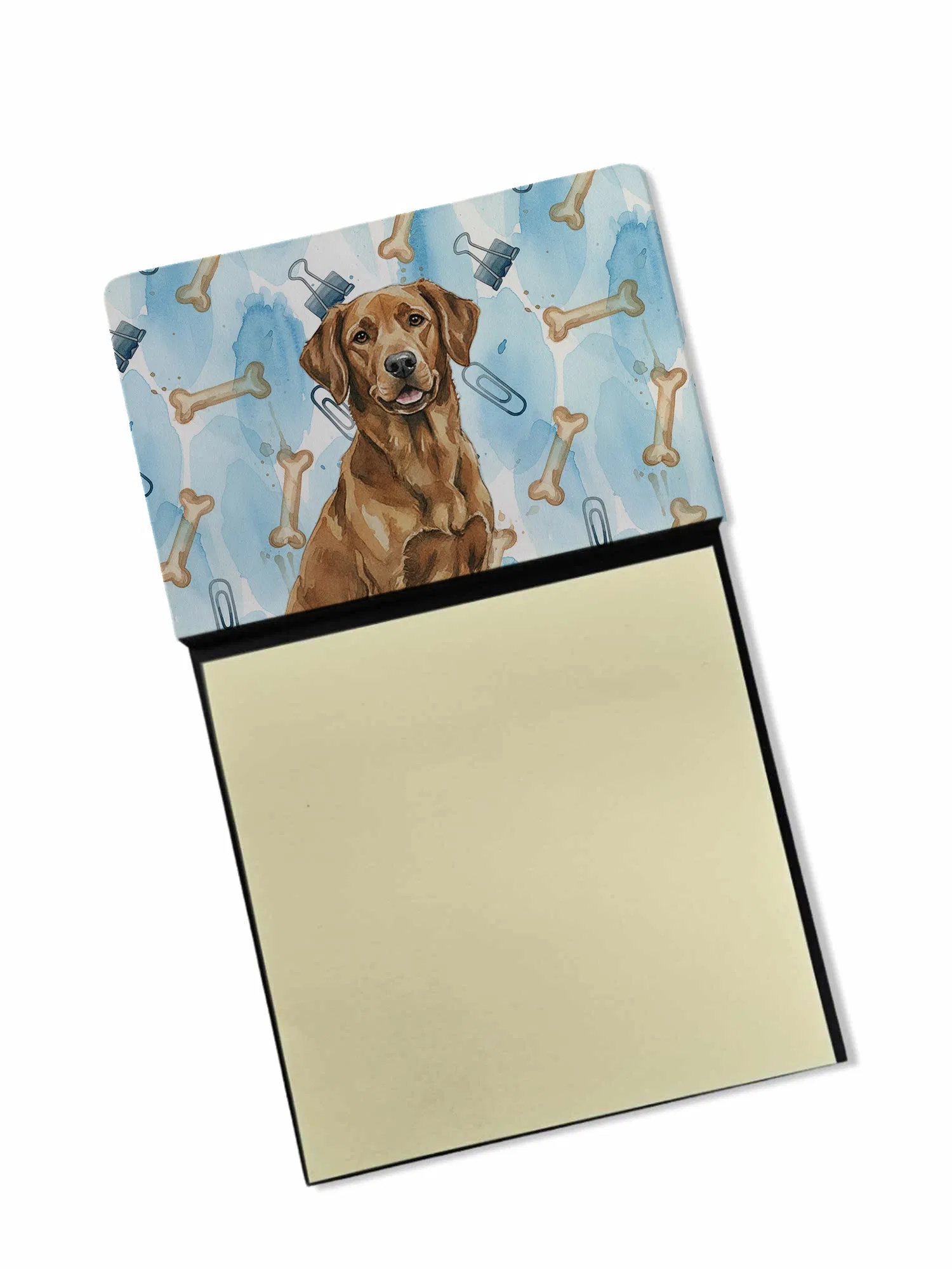 Chesapeake Bay Retriever Coworker Watercolor Sticky Note Holder Refillable Dispenser Desk…