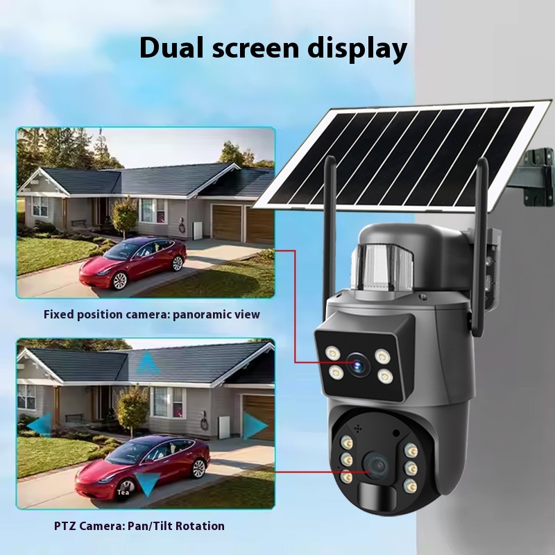 360 Night Vision 6 Million HD Night Vision Full Color Solar Camera
