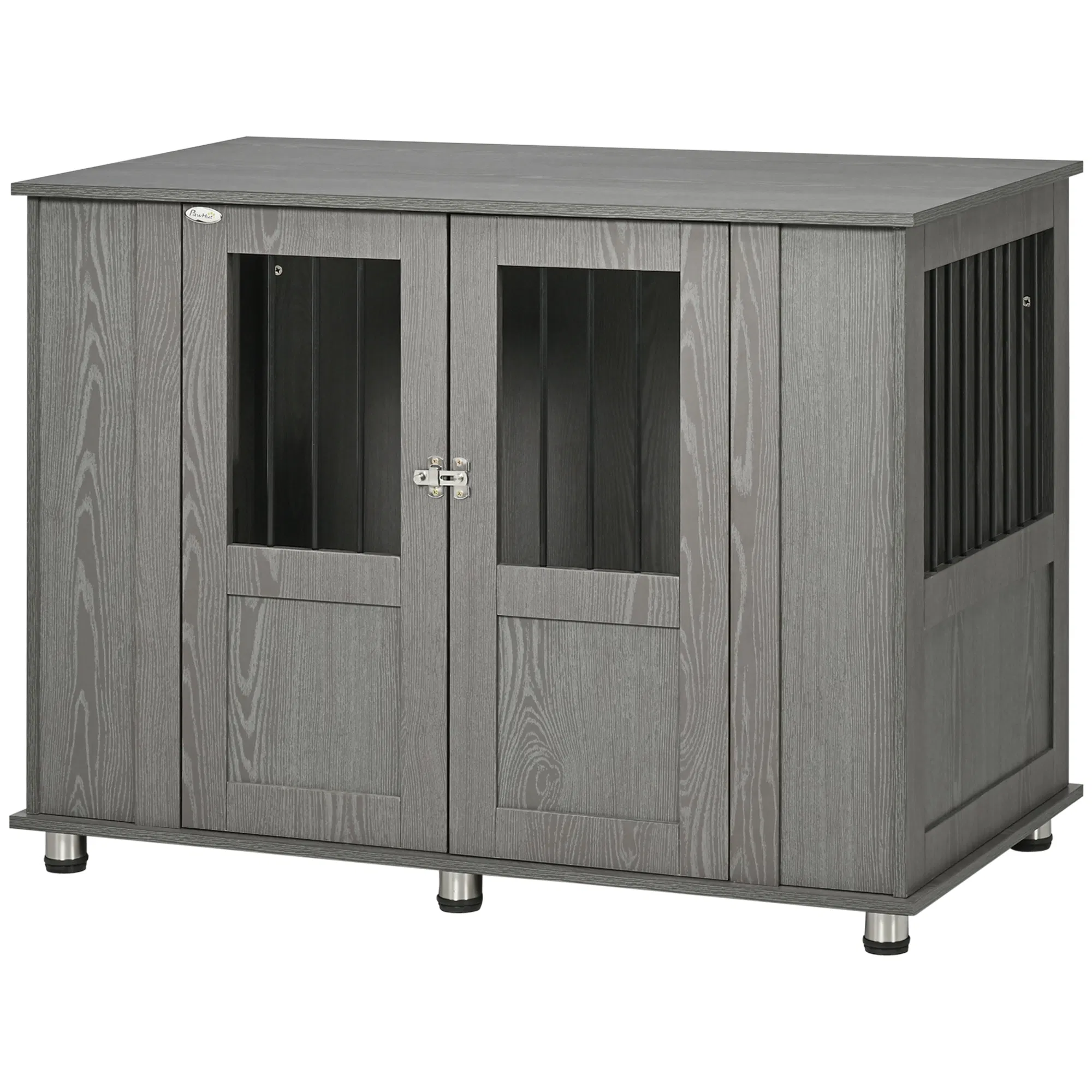 Dog Crate Furniture with Lockable Magnetic Door, Adjustable feet for Extra Large, Medium…