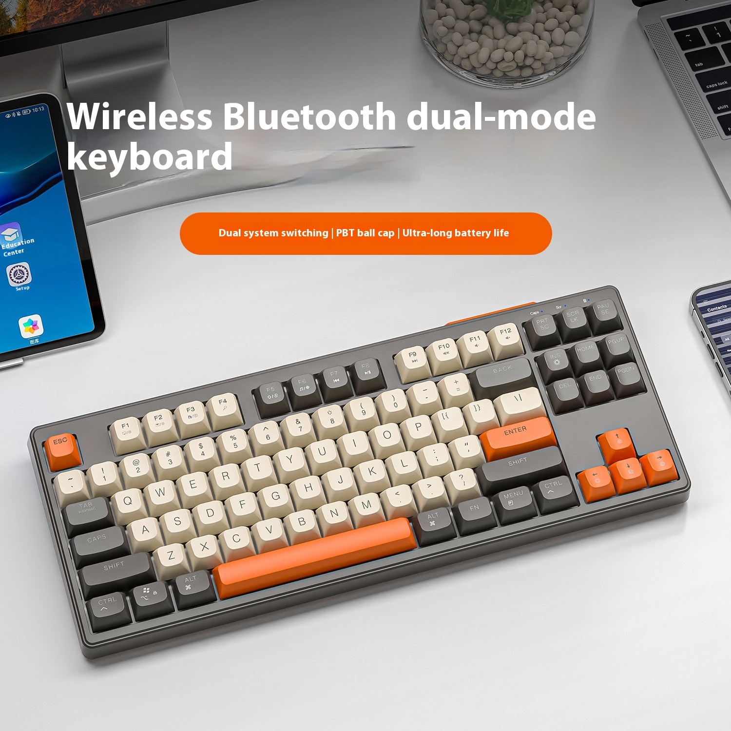 Wireless Bluetooth Dual Mode Mechanical Feeling Keyboard