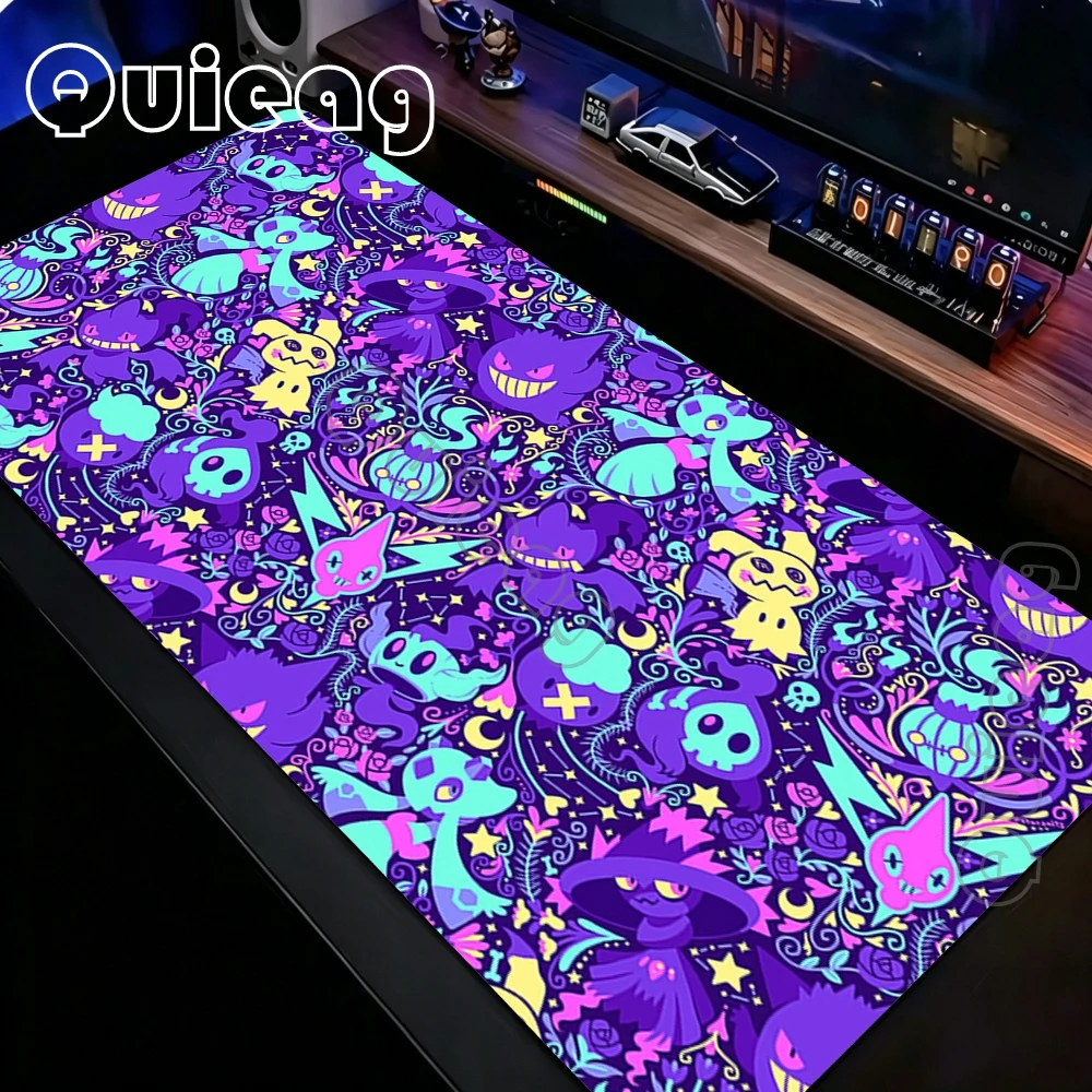 Gengar Computer Laptop Anime Mouse Pad Pokemon Large Mousepad Keyboard Mouse Mat…