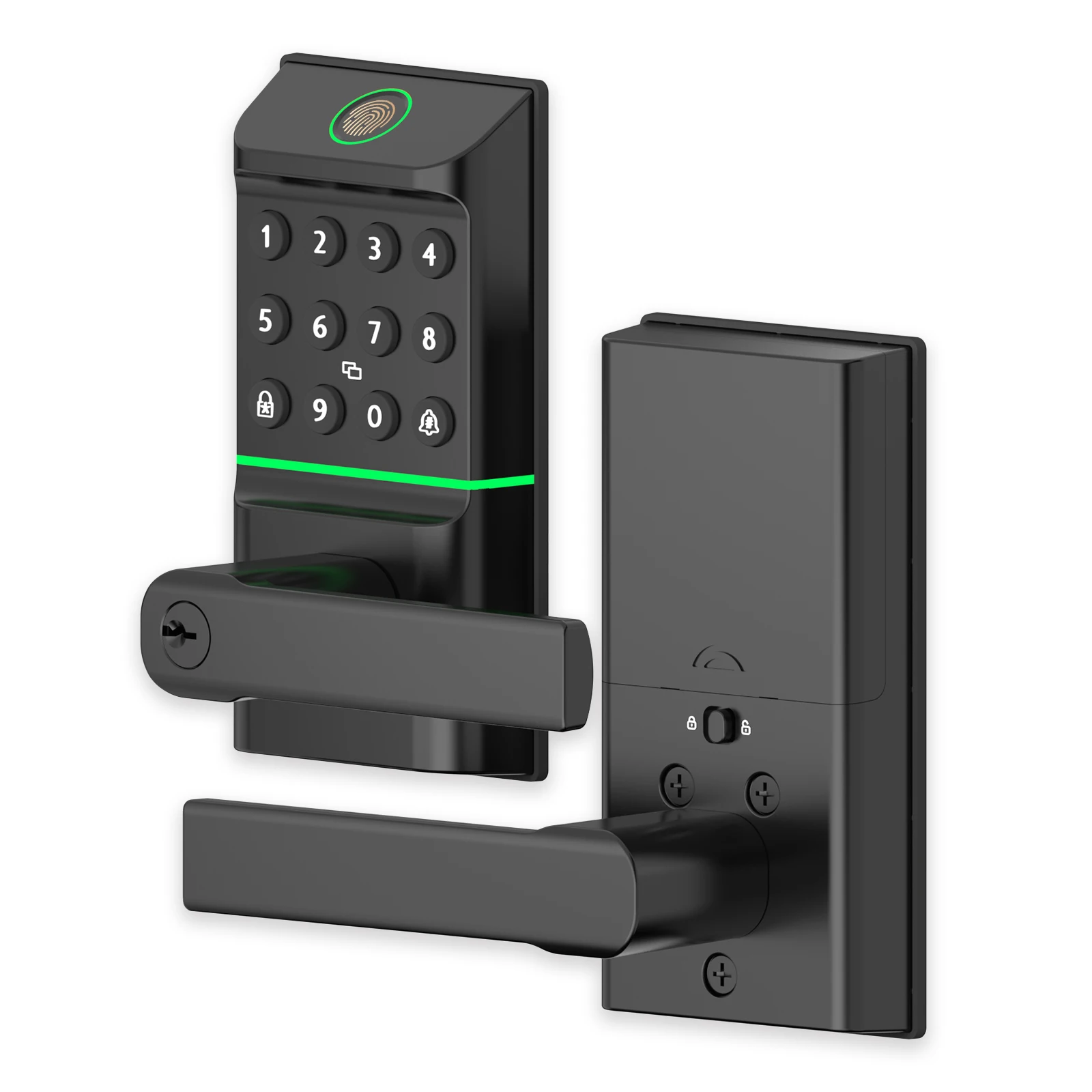 Viladepot Smart Lock Fingerprint Door Lock TYPE-C Interface App Control Passcode Unlock…
