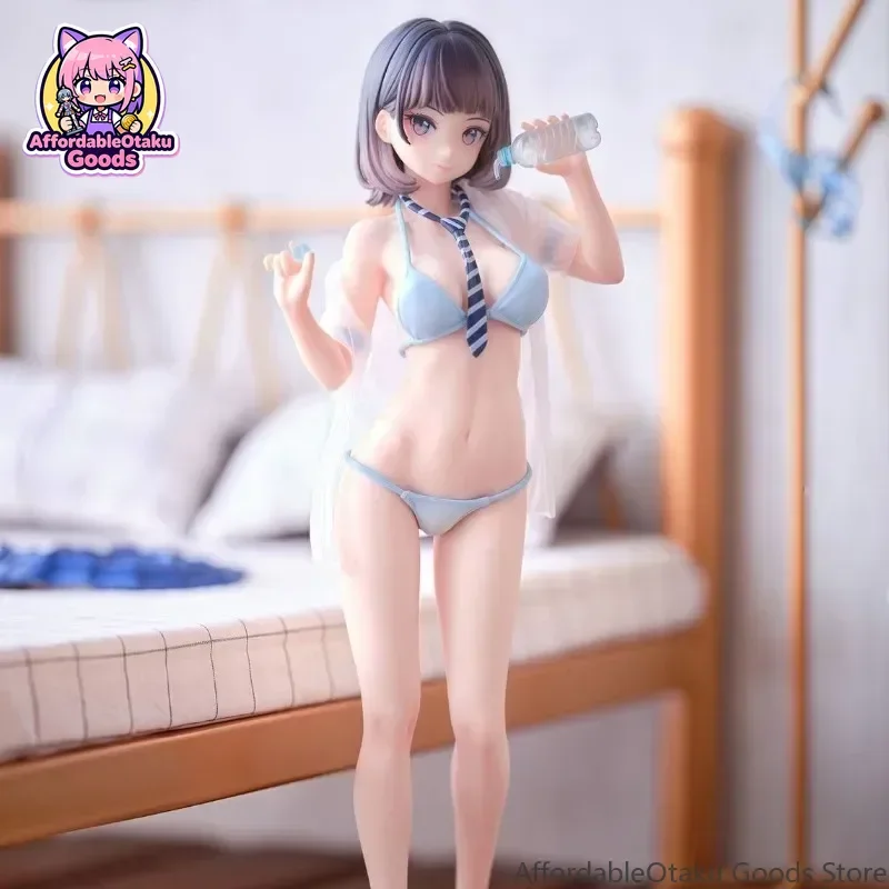 2026 Hot New Premium Cute Chibi Drinking Water Anime Girl GK Statue Figure Desktop Decor Ornament Collectible Birthday Gifts
