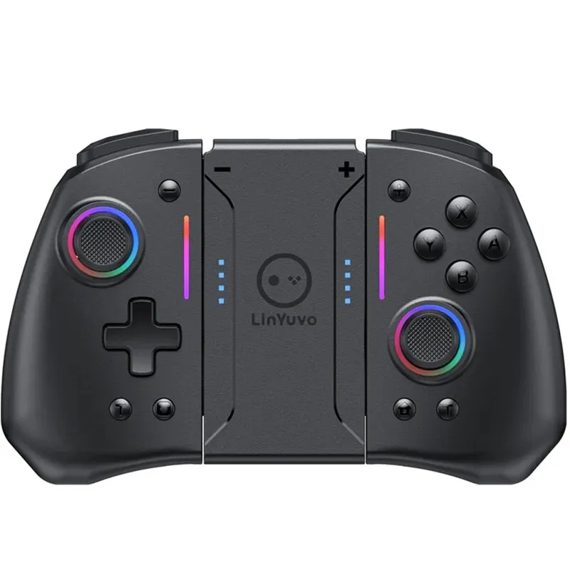 LinYuvo KS42 Meteor Light Wireless Joy-pad with 8 Color RGB Lights for Switch/Lite/OLED…
