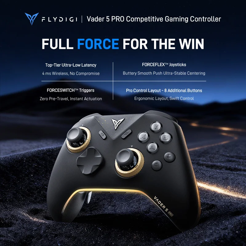 In Stock Flydigi Vader 5 Pro V2 Global Version Wireless Bluetooth Gamepad Controller…
