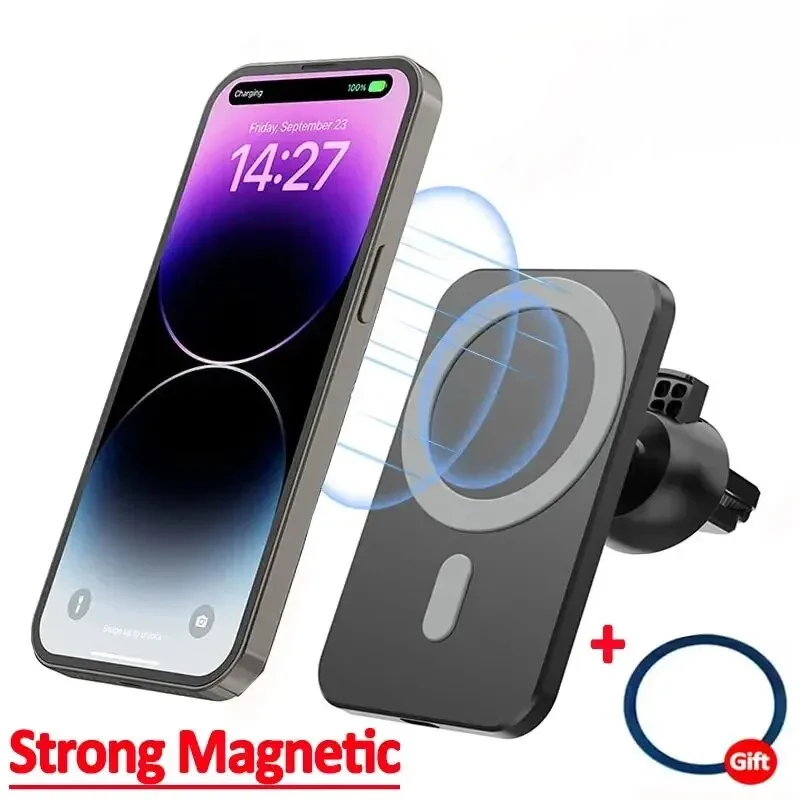 Magnetic Car Wireless Charger For iPhone 17 16 15 14 13 12 Pro Max Mini Car Phone Holder…