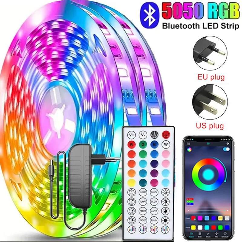 LED Strip Lights 24V 5050 RGB Led Light Flexible Lamp Tape Ribbon Luces Led Diode for…